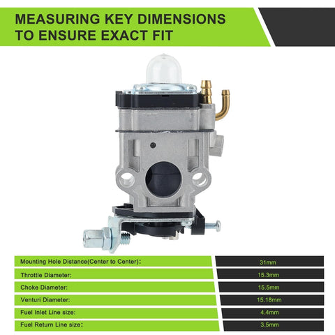 Harbot E43 carburetor kit boxed for easy setup and storage