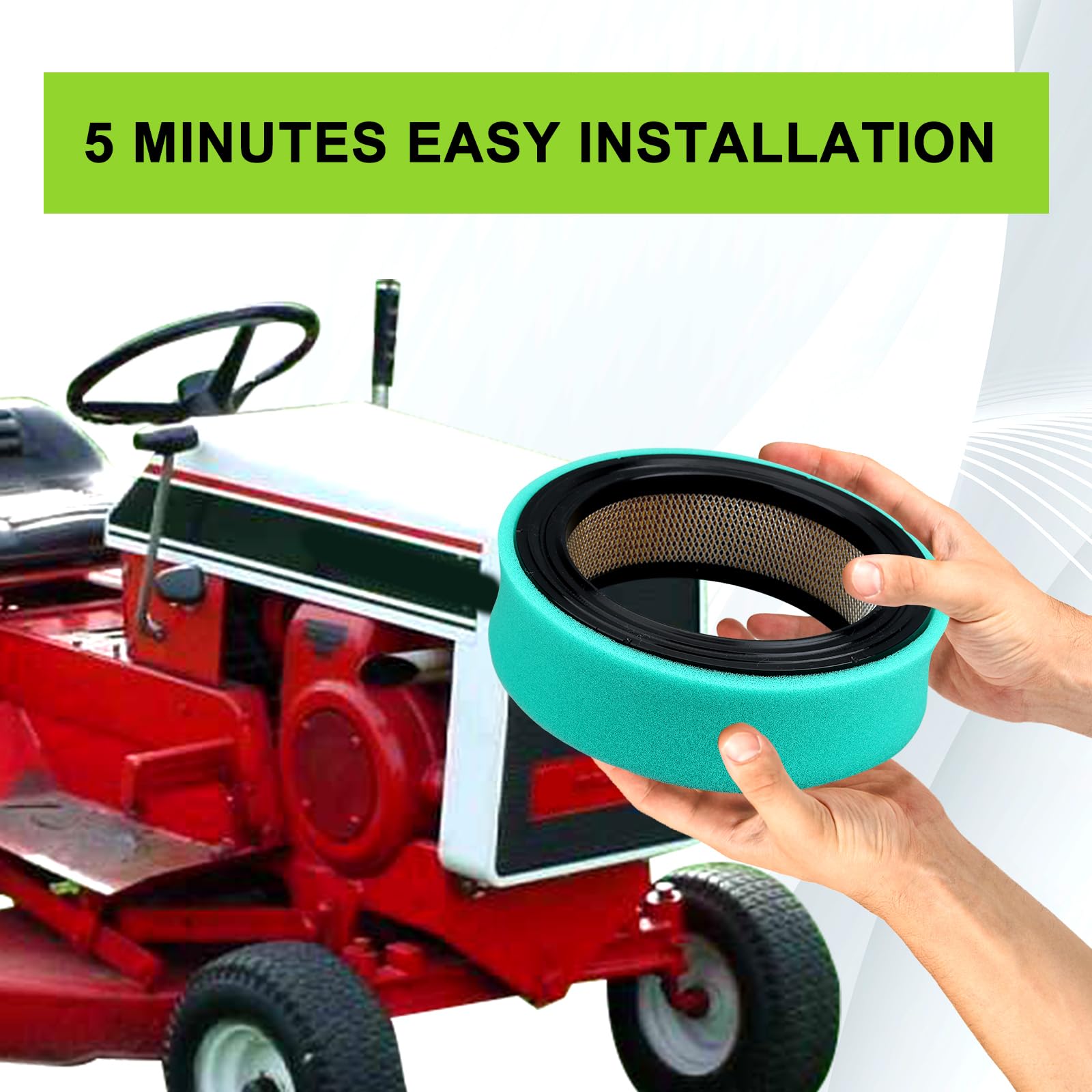 Harbot easy-install air-filter for quick replacement without tools