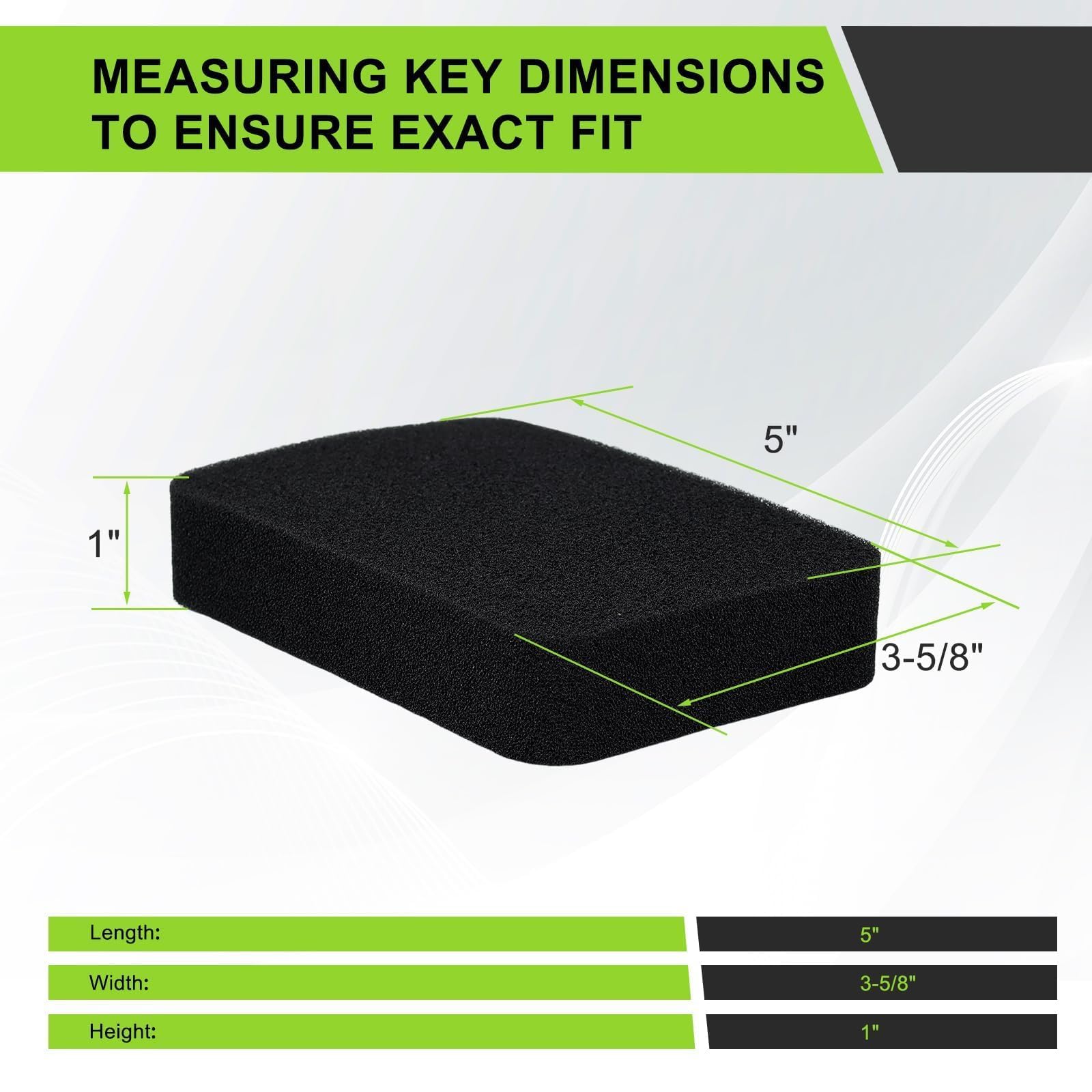 Harbot EBZ-series air filter foam provides reliable debris capture for RedMax/EBZ units