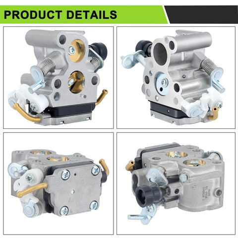 Zinc plated float bowl on Harbot carburetor withstands heat and wear