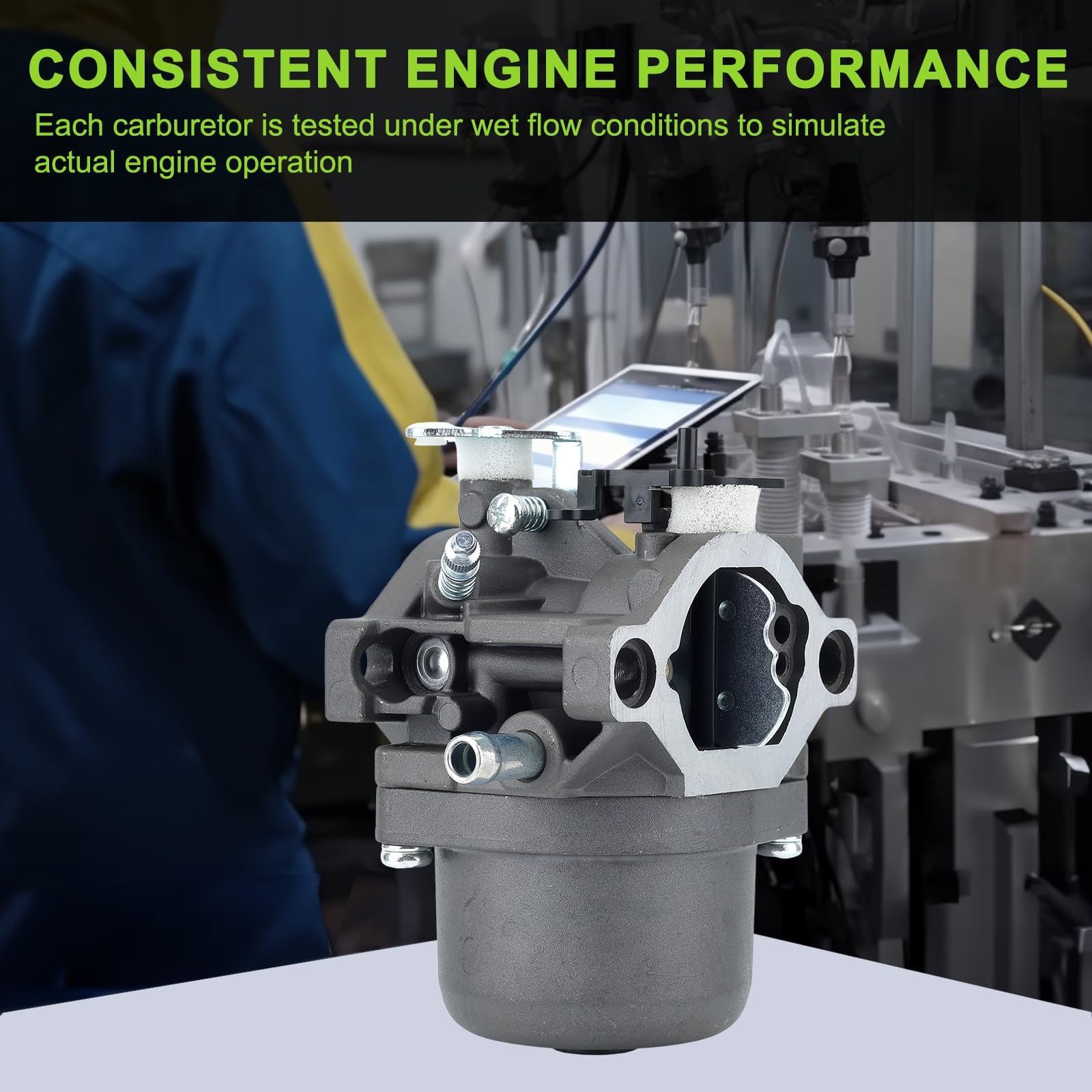 Harbot gasket included for secure engine sealing.