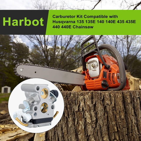 Harbot carburetor installed on Husqvarna 435 440 models for reliable starts