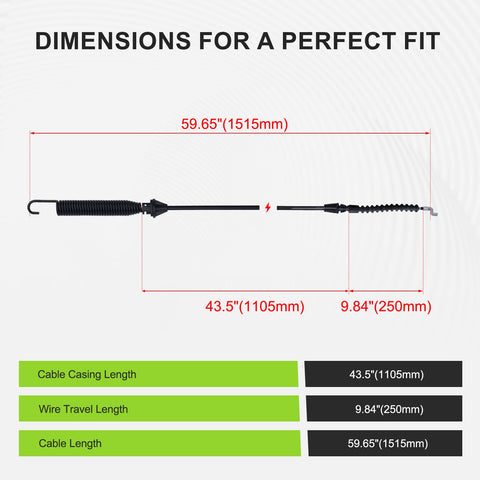 Harbot LTX1045 spring end detail on cable