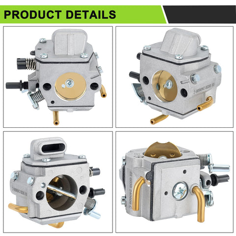Harbot packaged contents show a complete carburetor kit.