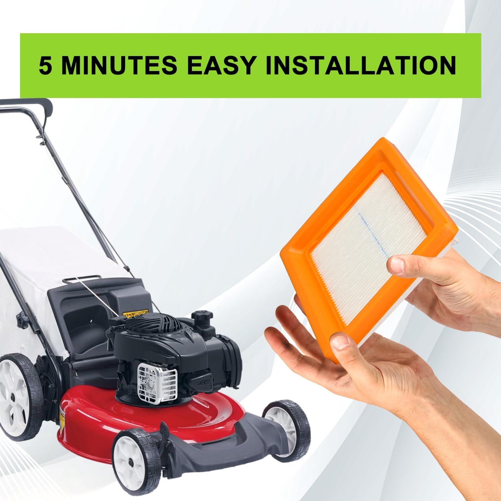 Harbot polyurethane seal air filter provides tight seal and quieter operation