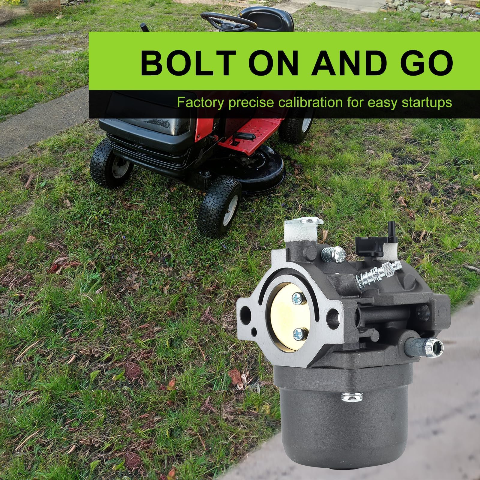 Harbot spark plug included for reliable engine ignition.