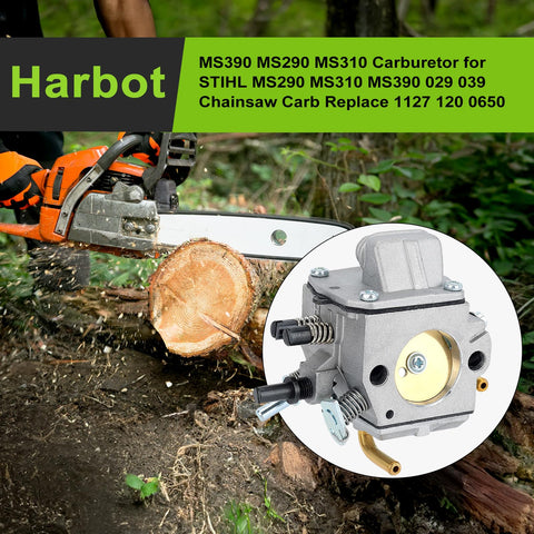 Harbot MS290 tune-up kit with air filter and spark plug.