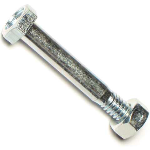 Hard-to-Find Fastener snowblower shear pin in zinc finish protects the auger during challenging snow clearing.
