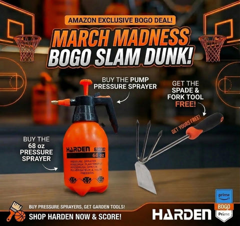 Harden adjustable copper nozzle sprayer enables precise spray control.