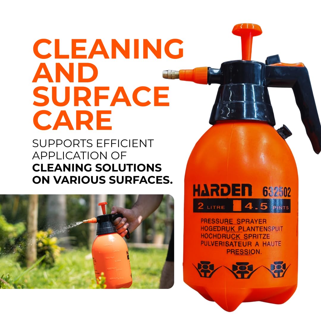 Harden compact bottle design provides lightweight portability for indoor and outdoor use.