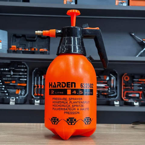 Harden ergonomic sprayer design supports comfortable, extended use indoors or outdoors.
