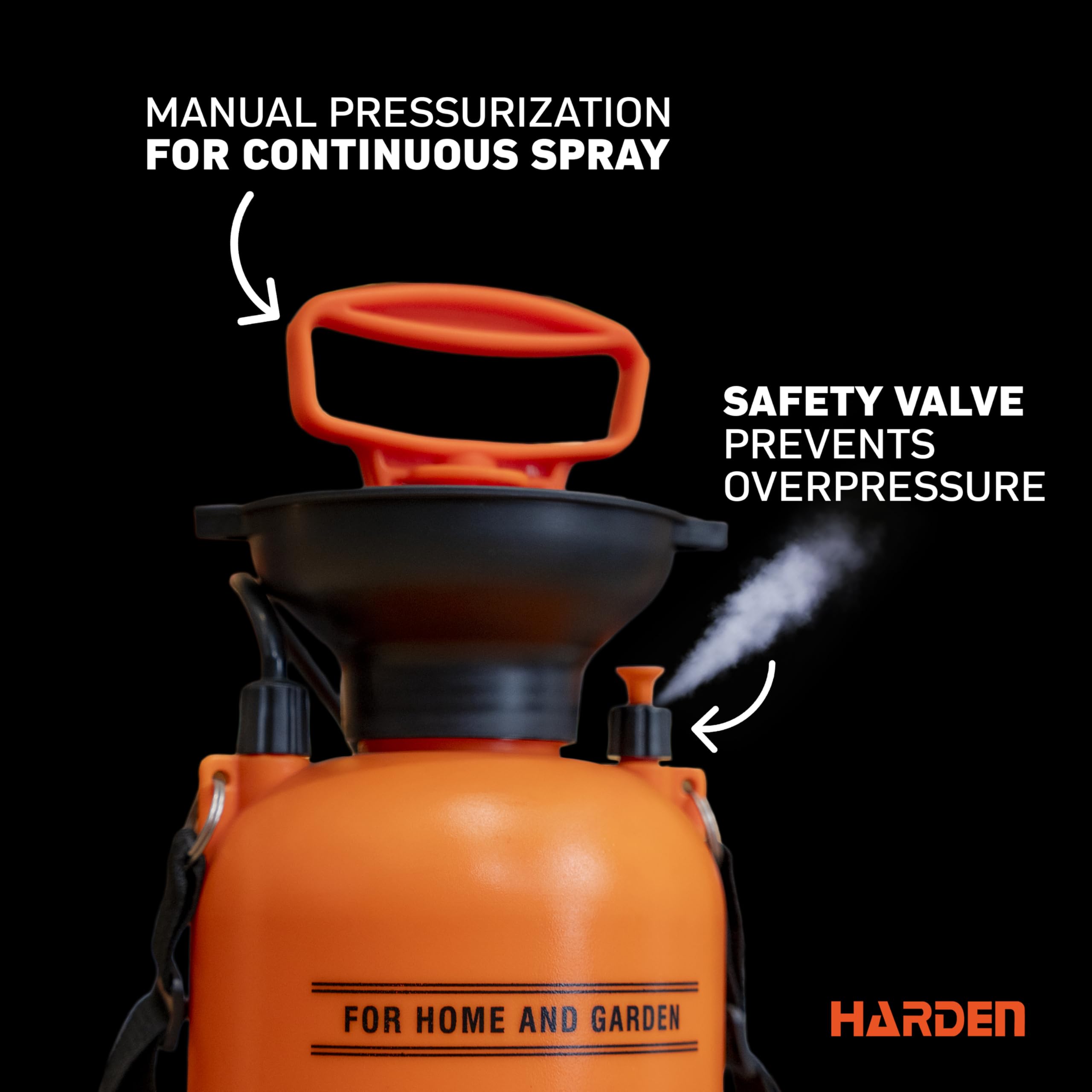 Harden 5-liter tank supports extended spraying without frequent refills