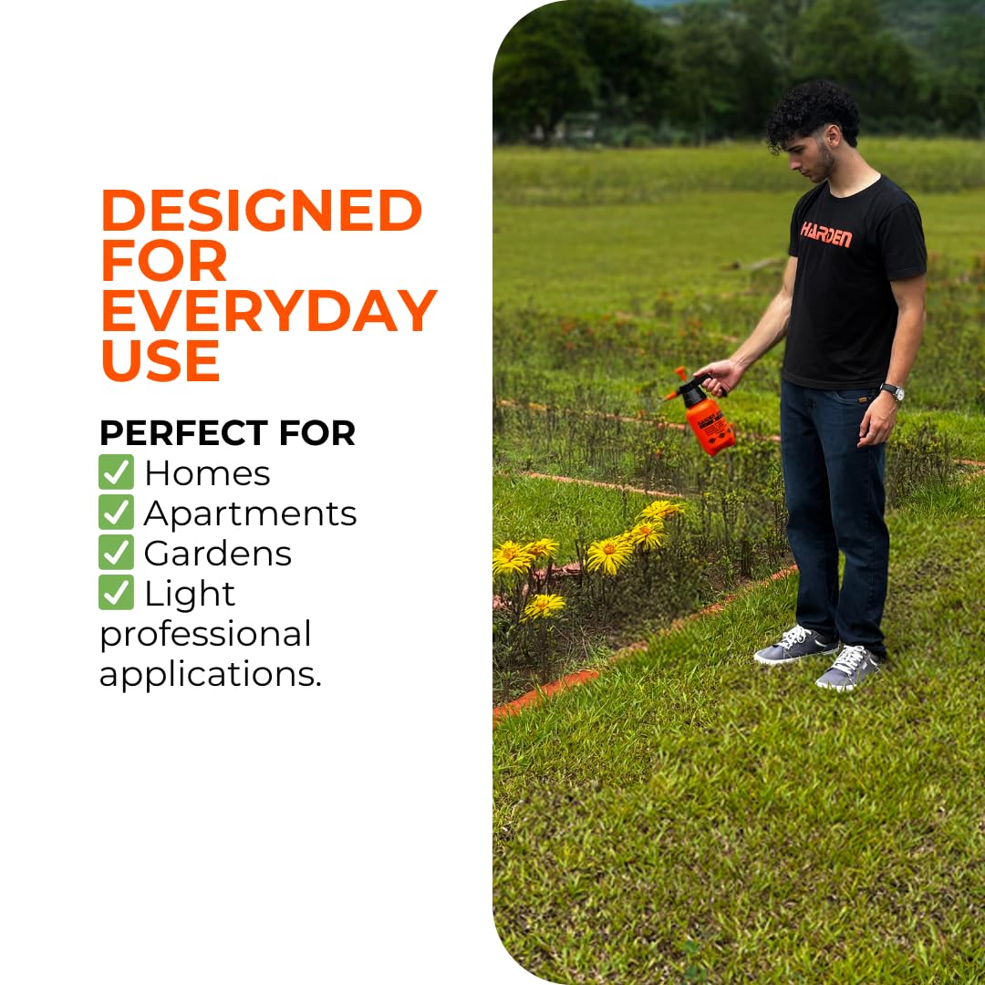Harden multi-purpose sprayer suitable for gardening, cleaning, misting, and more.