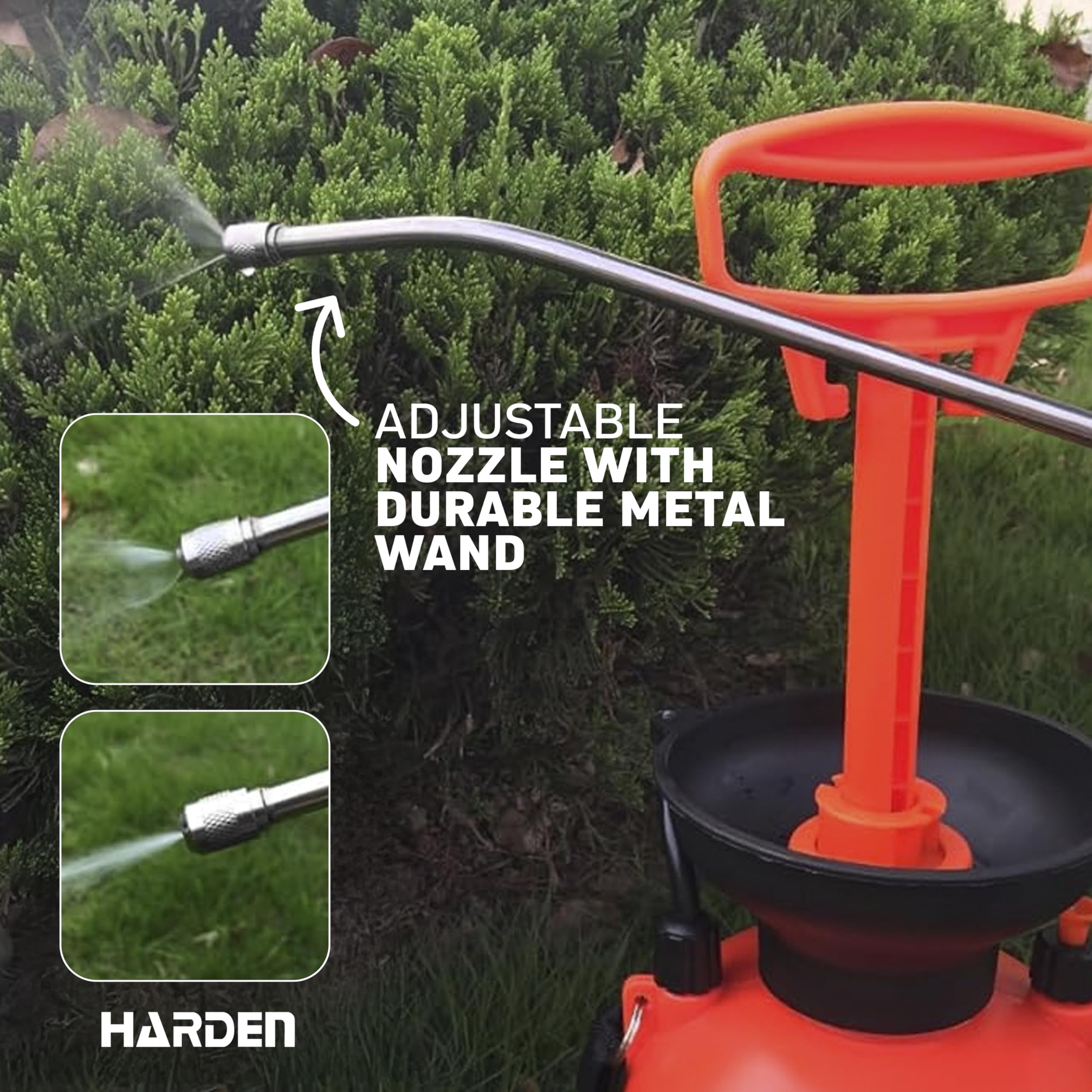 Harden smooth pump action reduces user fatigue