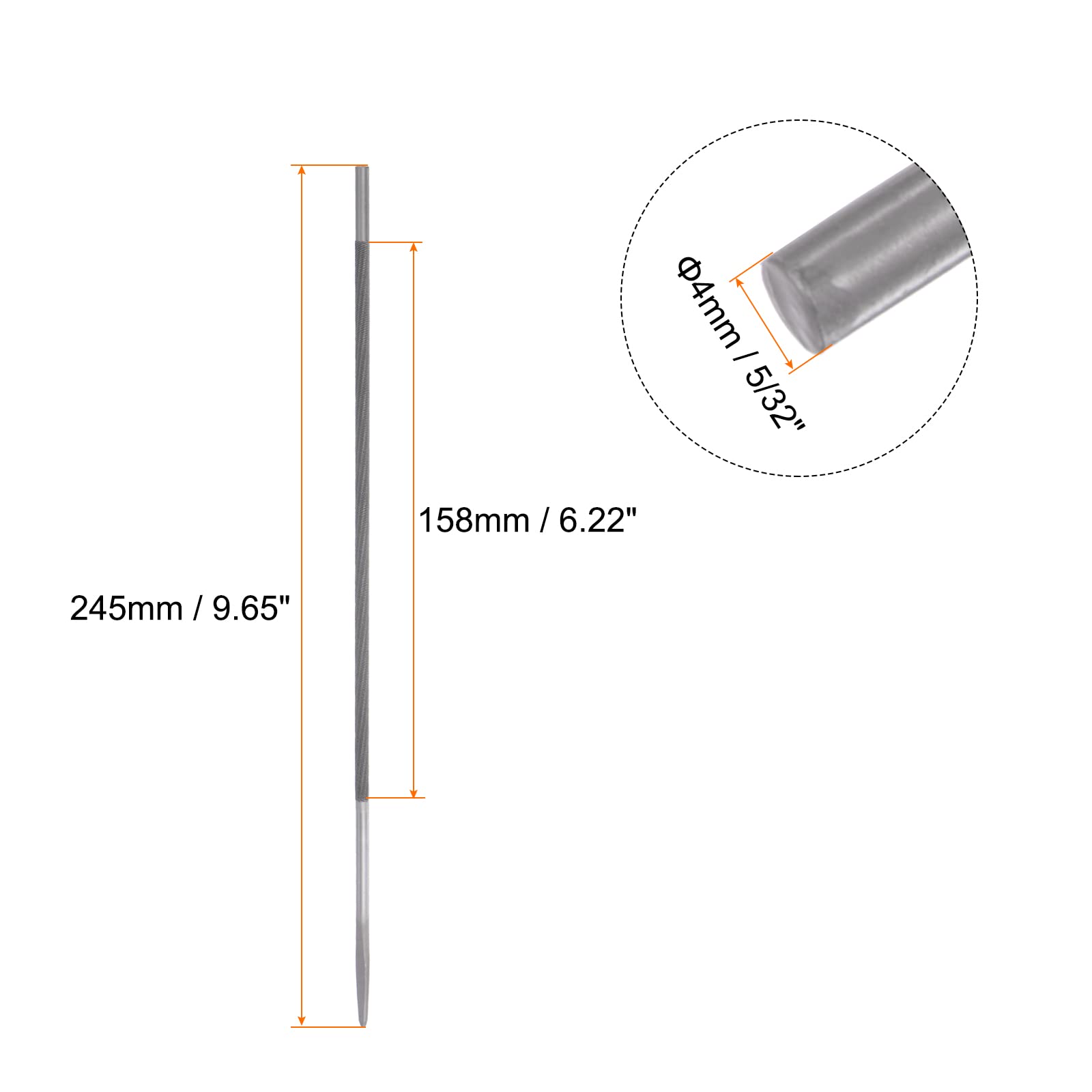 HARFINGTON high-carbon steel file for durable, long-lasting chain maintenance.
