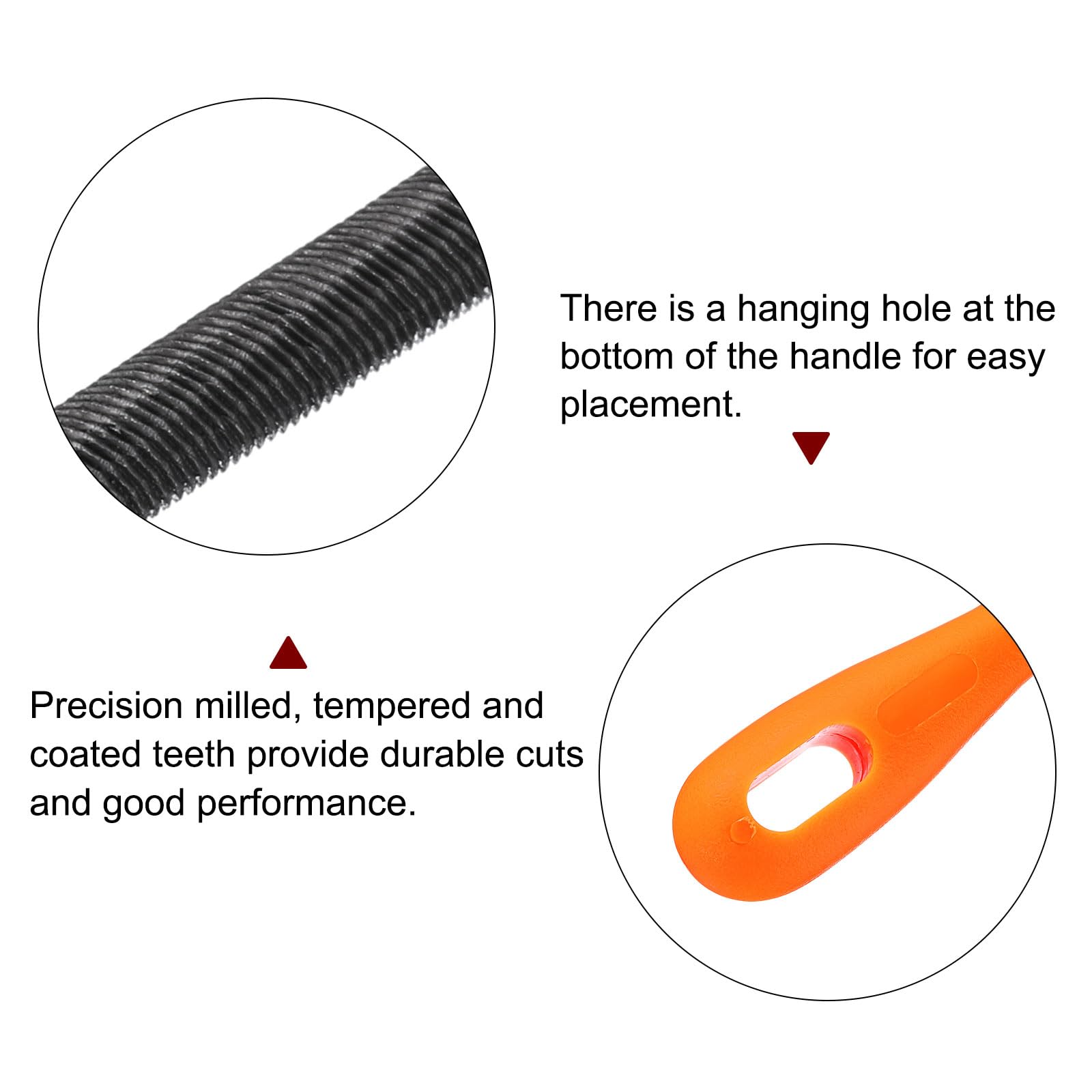 HARFINGTON Chainsaw File hanging-hole design for easy storage