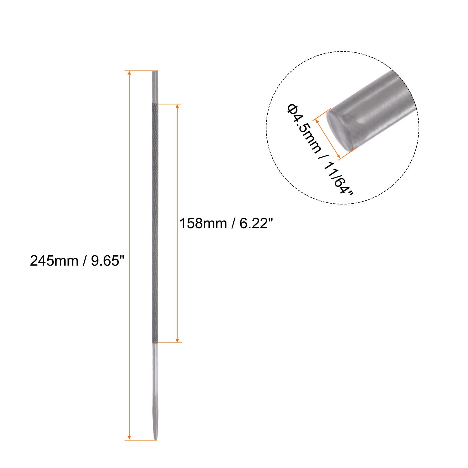 HARFINGTON high-carbon steel file with tempered teeth for durable, long-lasting use