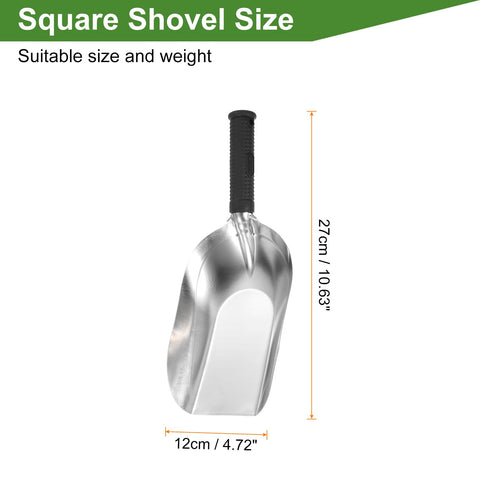 HARFINGTON square shovel in stainless steel for durable digging.