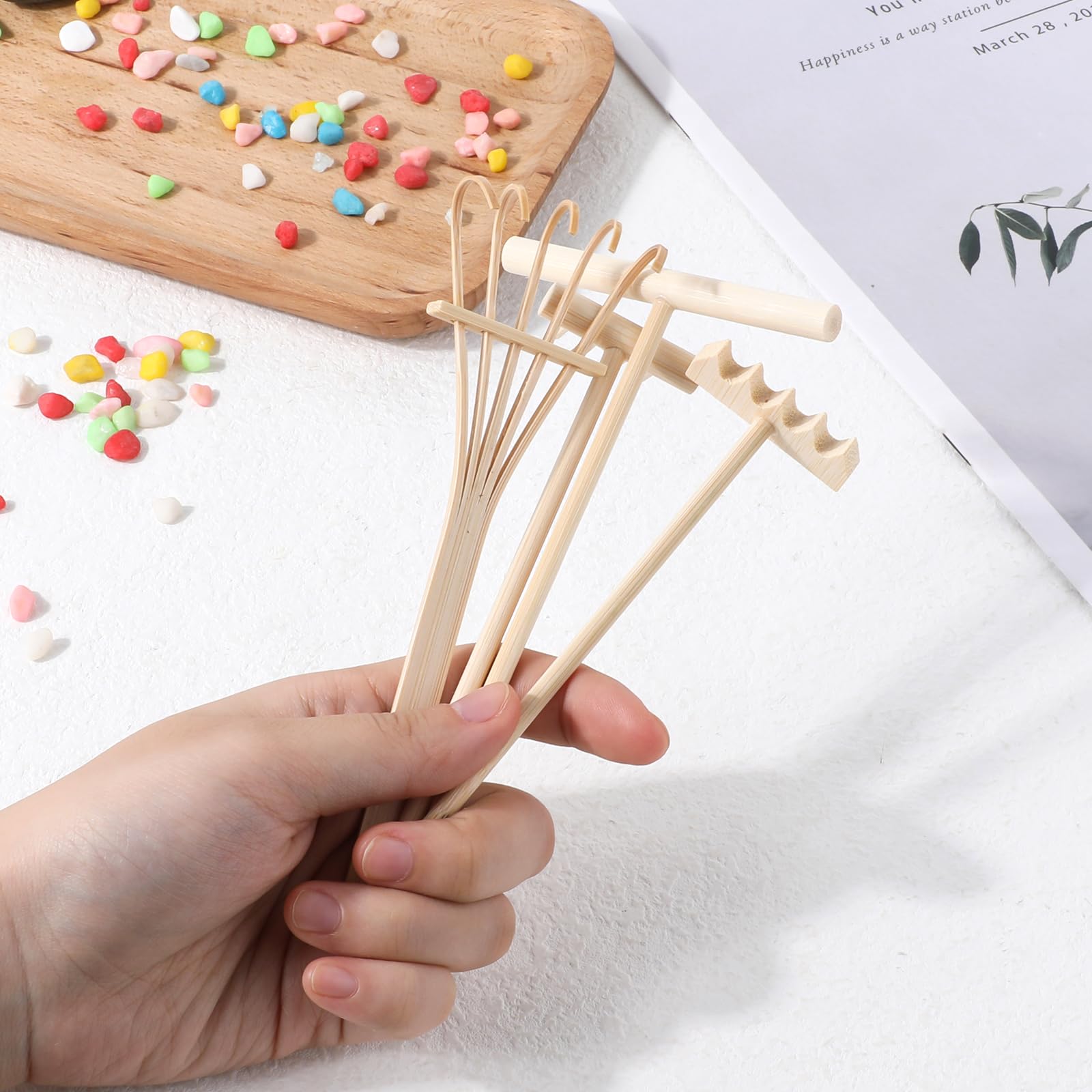 Hariendny mini garden tools as desk decor and plant care aid