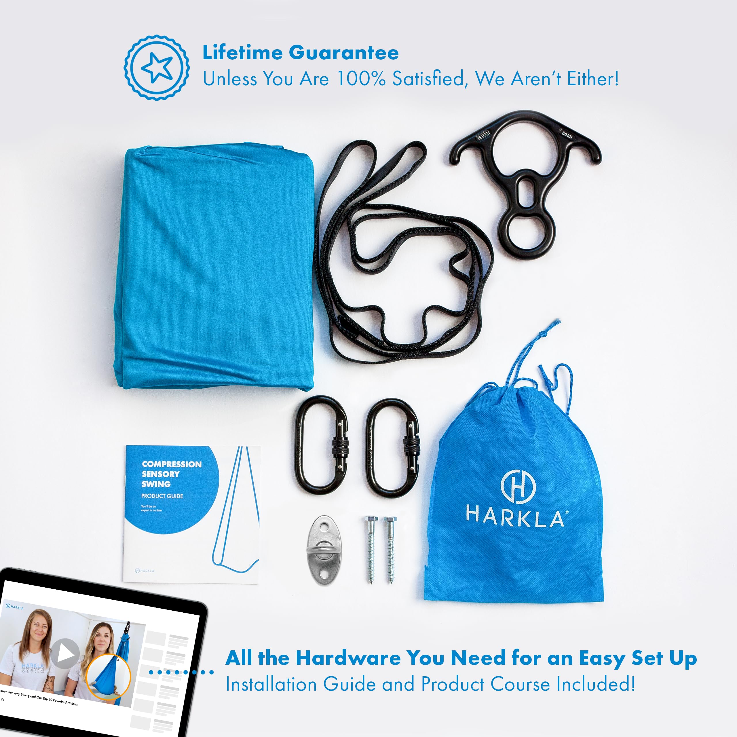 Harkla sensory swing supports kids and adults in soothing grounding moments