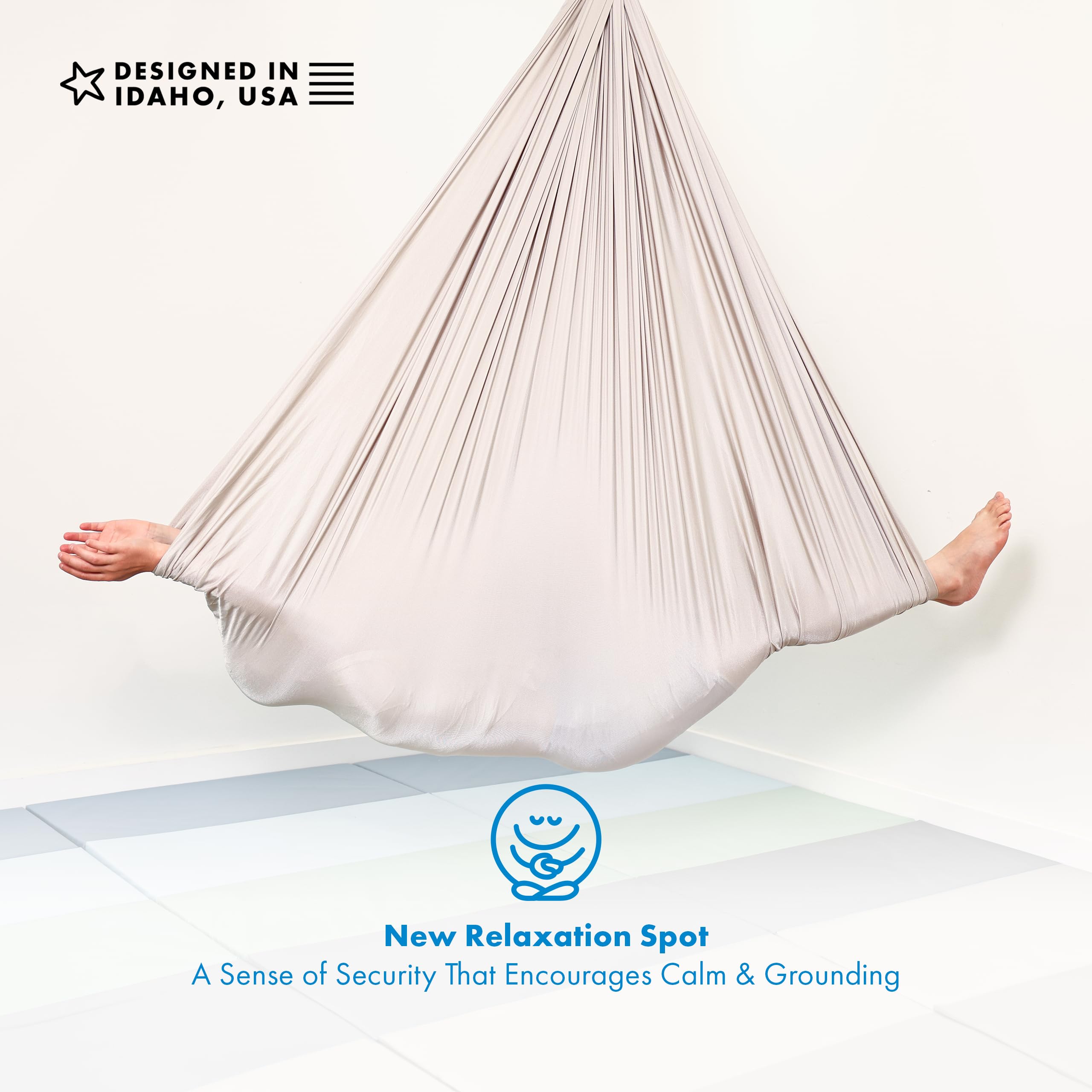 Harkla sensory swing promotes vestibular input for focused play
