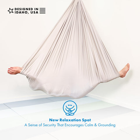Harkla sensory swing promotes vestibular input for focused play