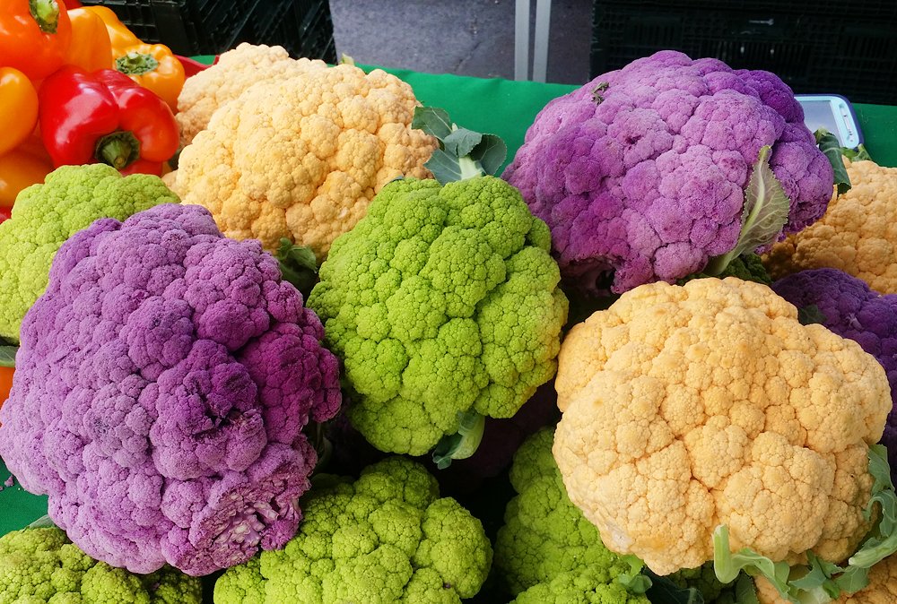 Harley Seeds Purple of Sicily Cauliflower purple heads add vibrant color
