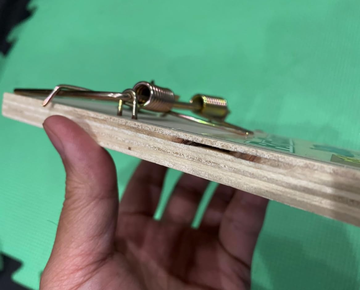 Harrier Hardware sturdy wood-base traps designed for repeated use
