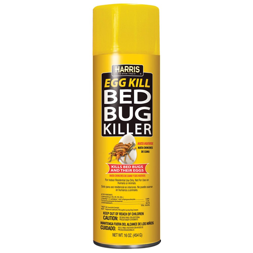 HARRIS Bed Bug Killer 16oz aerosol for quick surface treatment on mattresses