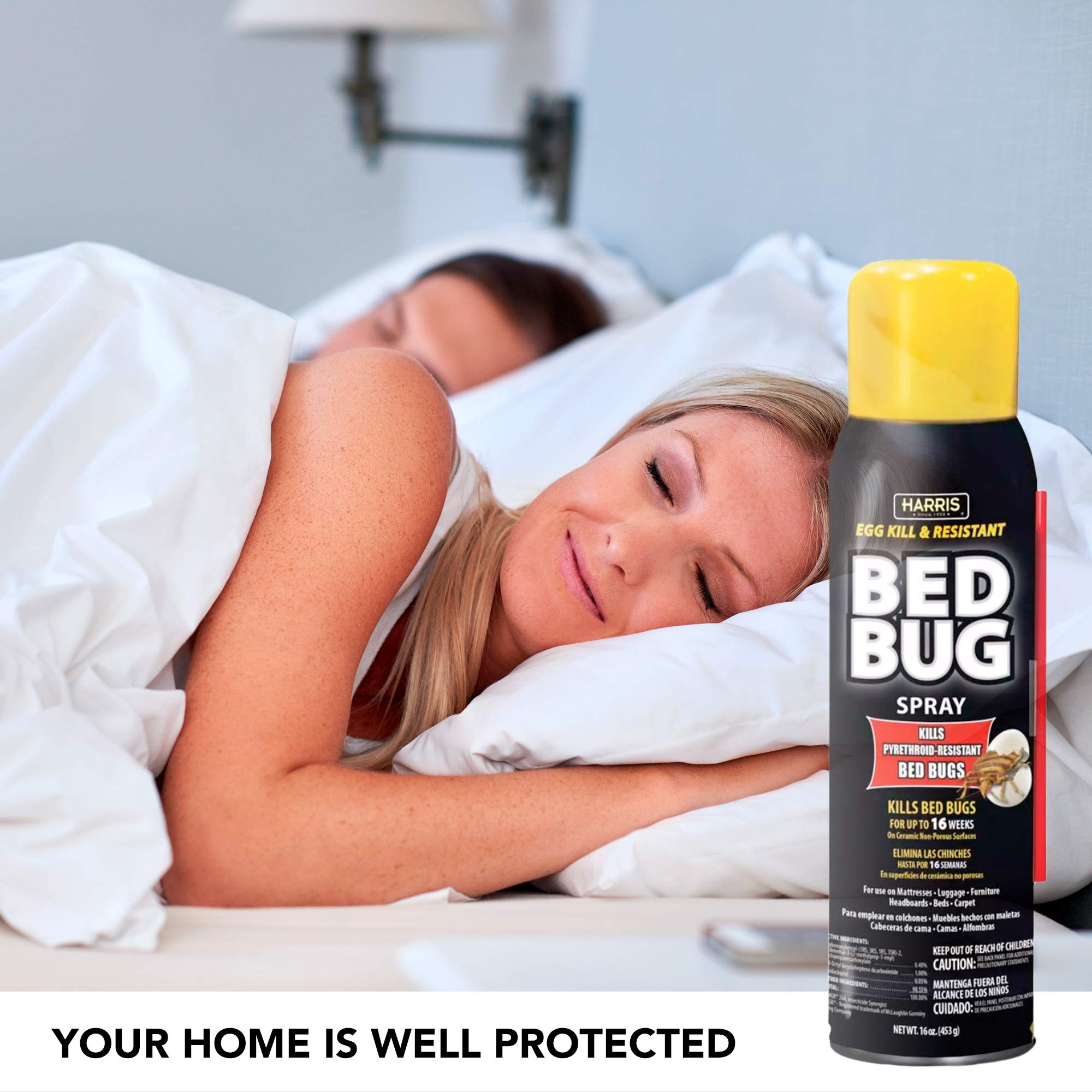 HARRIS Bed Bug Killer residual action image illustrating 16 weeks