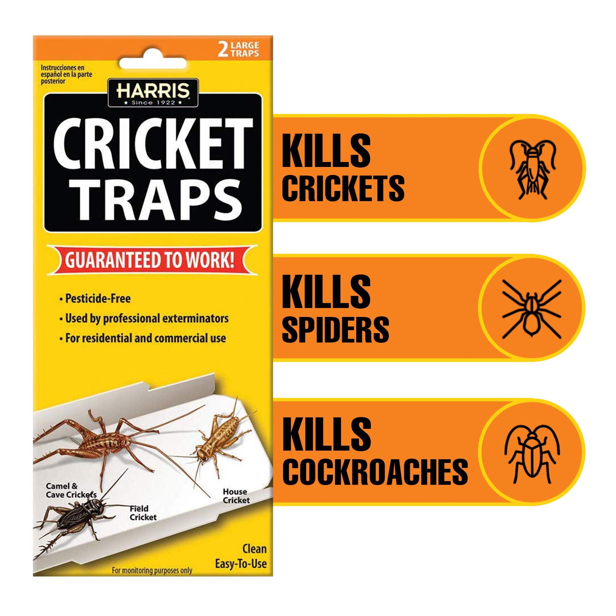 HARRIS Cricket Glue Traps top-tab mechanism in action for fast setup