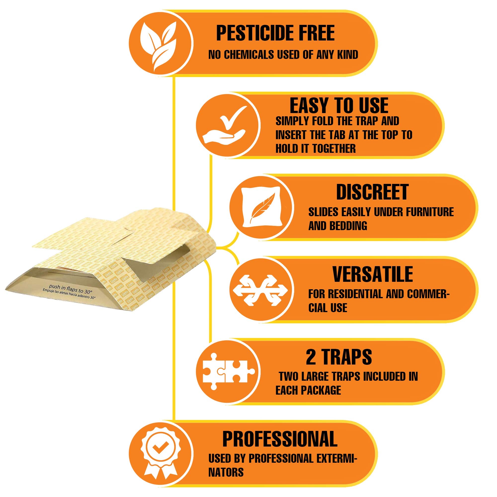 HARRIS Cricket Glue Traps discreet placement under furniture