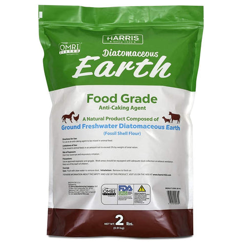 HARRIS diatomaceous earth in home setting for pet care and garden use