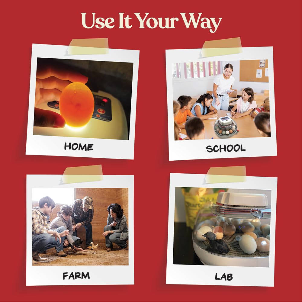 Harris Farms Nurture Right incubator digital control panel for precise climate settings.