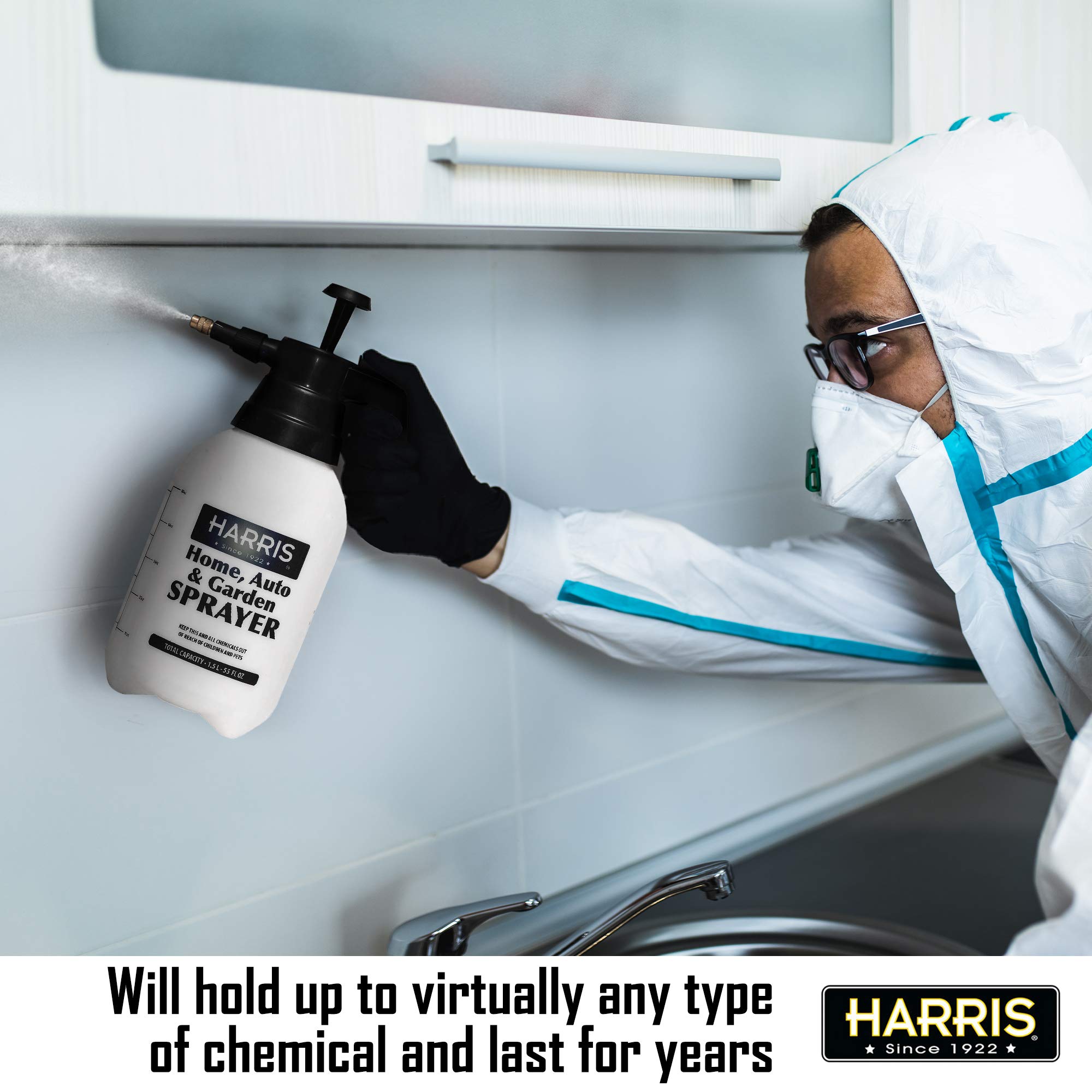 HARRIS sprayer in home, garden, and auto detailing contexts