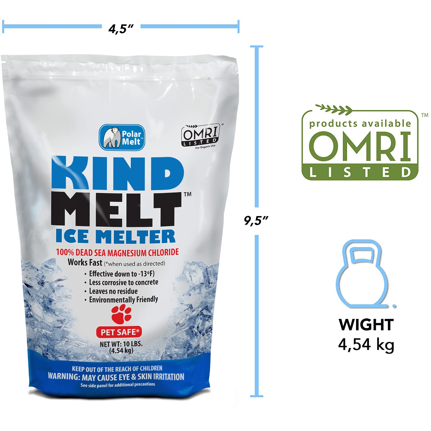 HARRIS Kind Melt is gentler on concrete than salt alternatives