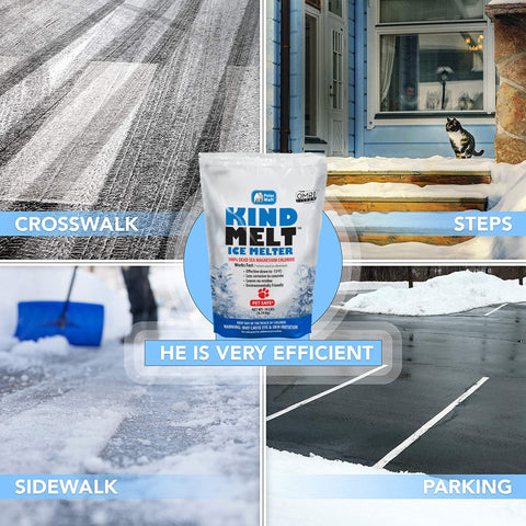 HARRIS Kind Melt works at -13°F, melting ice in frigid conditions