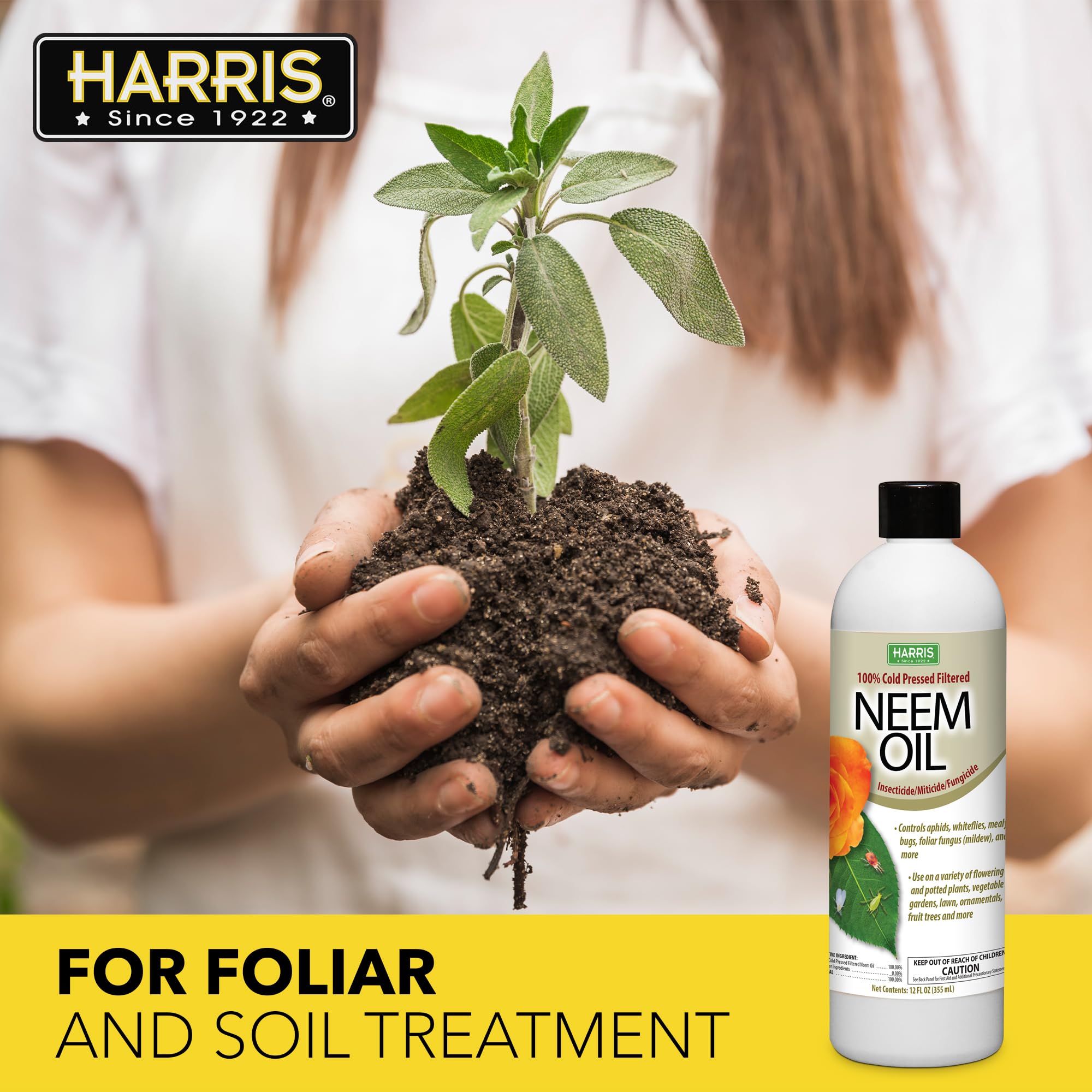 Cosmetic-grade Harris neem oil with antioxidants for skin and hair prep.