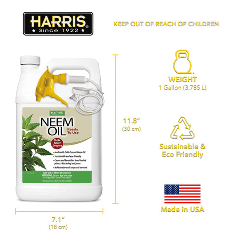 Cold-pressed neem oil droplet imagery for HARRIS Spray