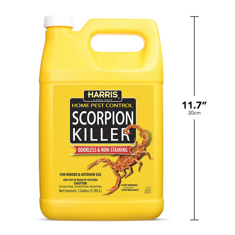 HARRIS Scorpion Killer dries after spraying to reduce mess.