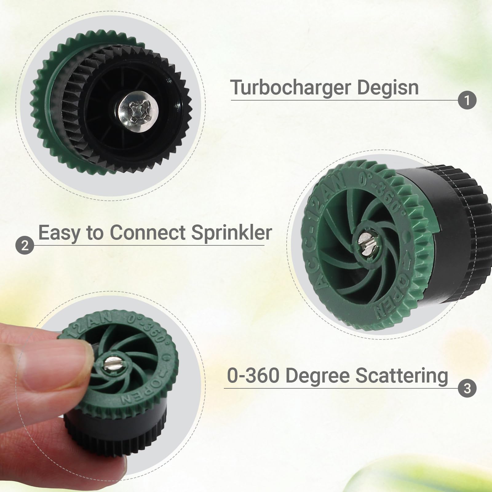 HARSKIYER adjustable sprinkler head supports low to medium pressure.