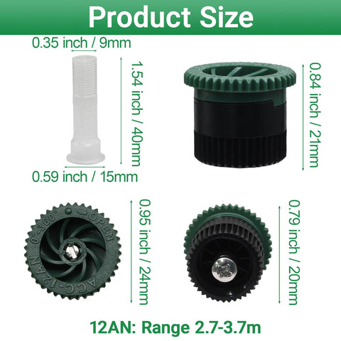 HARSKIYER lawn sprinkler head for precise border watering.