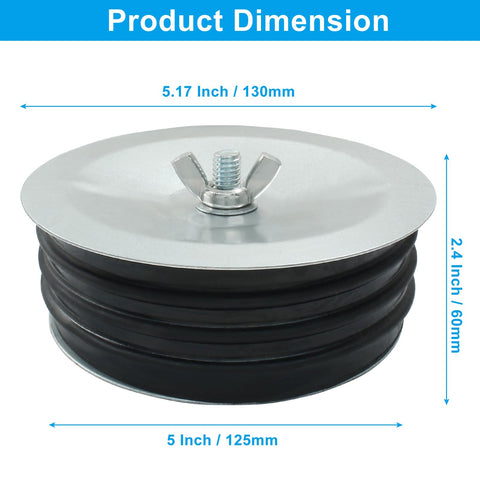 HARSKIYER sewer cap with wing nut enables quick installation and reliable sealing.