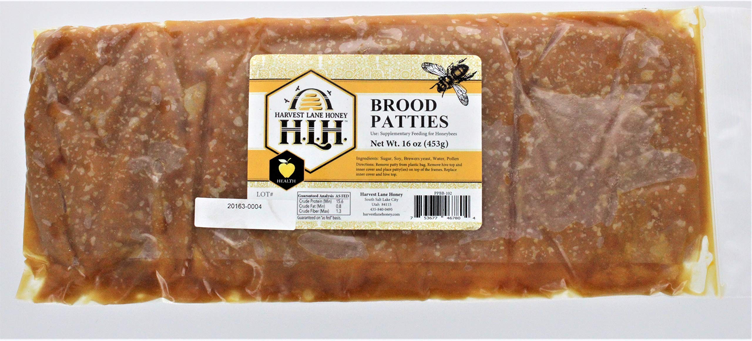 Harvest Lane Honey pollen pattie pack for spring frame feeding