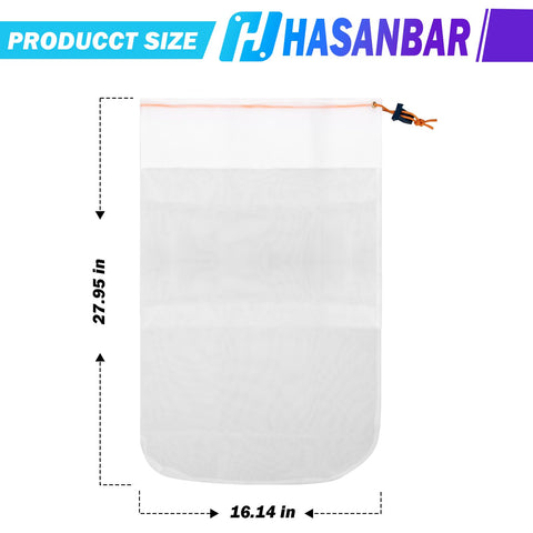Hasanbar mesh bag catches debris and fine particles during pool cleaning