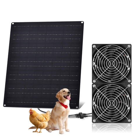 HASDSAGY solar panel fan kit assembly ready for outdoor installation