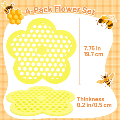 HASSLICKIT flower-shaped bee water station offers accessible hydration for bees and butterflies.