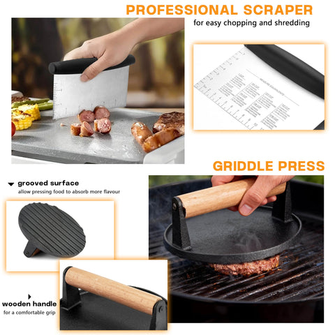 HaSteeL BBQ tong keeps utensils handy during grilling.