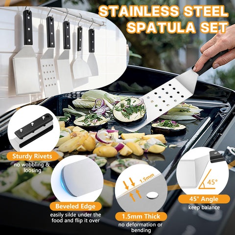 HaSteeL cast iron press delivers even contact on flat tops.