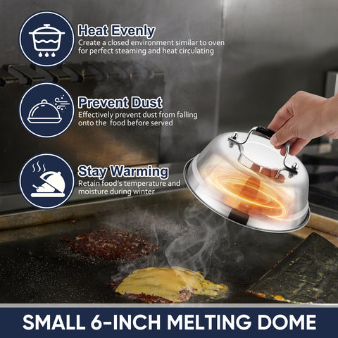 HaSteeL dishwasher-safe-dome-set easy cleanup after cooking sessions.